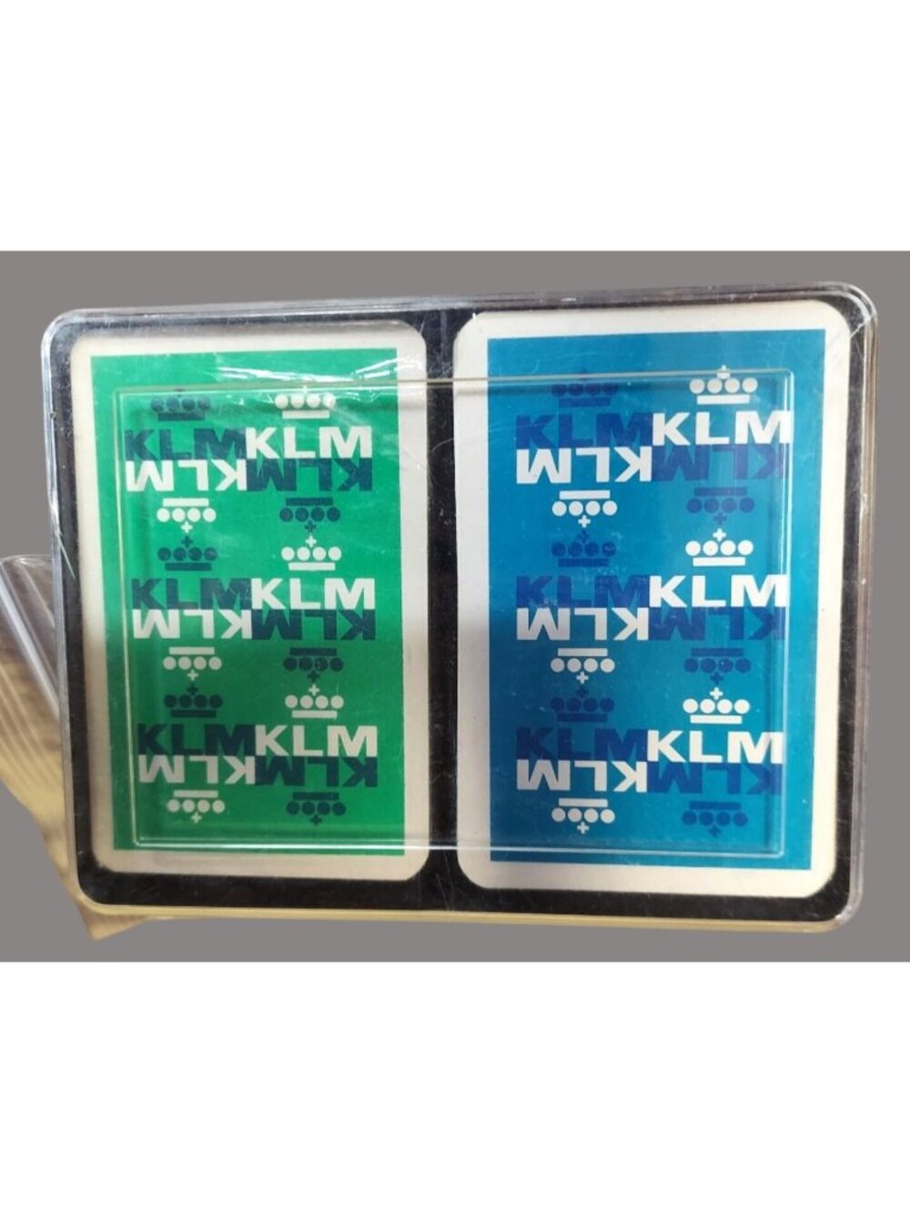 KLM Vintage Playing Cards Double Deck In Original Case 1150